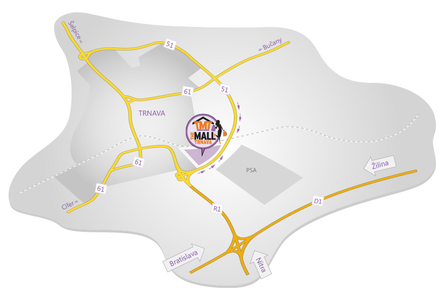 the-mall-trnava-mapa